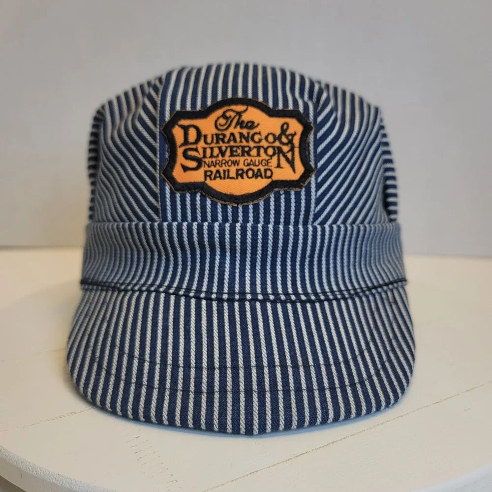 Vintage Durango & Silverton Narrow Gauge Railroad Kids Train Hat Size Medium